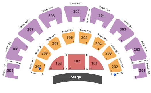 seating chart for The Forum - PA - End Stage - eventticketscenter.com
