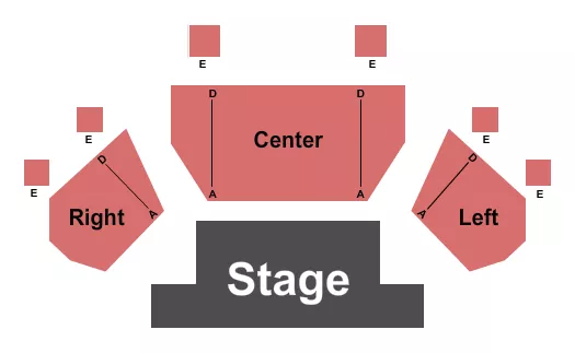 seating chart for The Forum Theatre - KS - Endstage - eventticketscenter.com