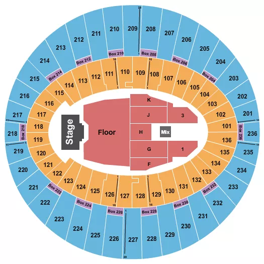 seating chart for The Kia Forum - Billy Strings - eventticketscenter.com
