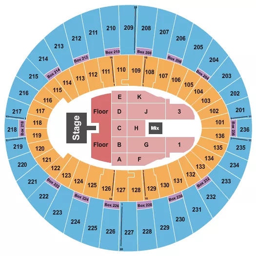 seating chart for The Kia Forum - Cage the Elephant - eventticketscenter.com
