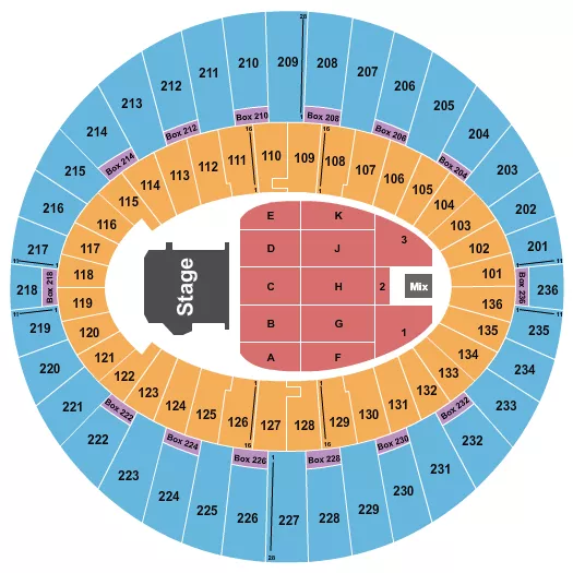 seating chart for The Kia Forum - Jingle Ball - eventticketscenter.com