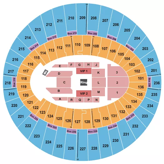 seating chart for The Kia Forum - Last Man Standing - eventticketscenter.com