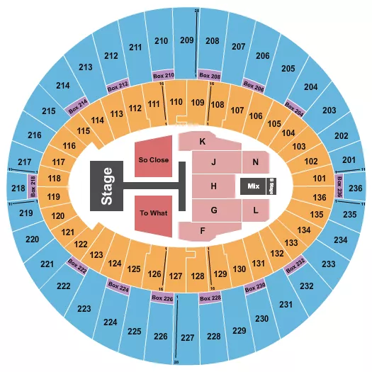 seating chart for The Kia Forum - Tate McRae - eventticketscenter.com