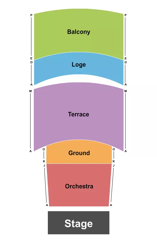 seating chart for The Fox Theatre - Pomona - Endstage/Ground - eventticketscenter.com