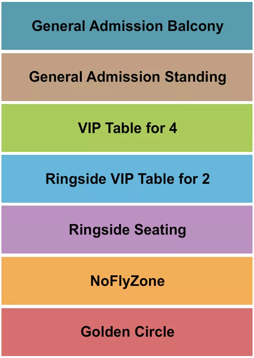 seating chart for The Fox Theatre - Pomona - Wrestling - eventticketscenter.com