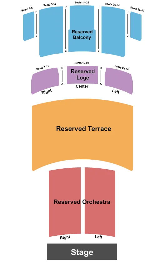 seating chart for The Fox Theatre - Pomona - Endstage RSV - eventticketscenter.com