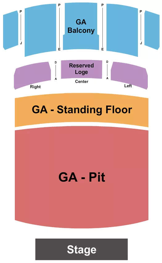 seating chart for The Fox Theatre - Pomona - GA Pit/Floor/Balc-RSV Loge - eventticketscenter.com