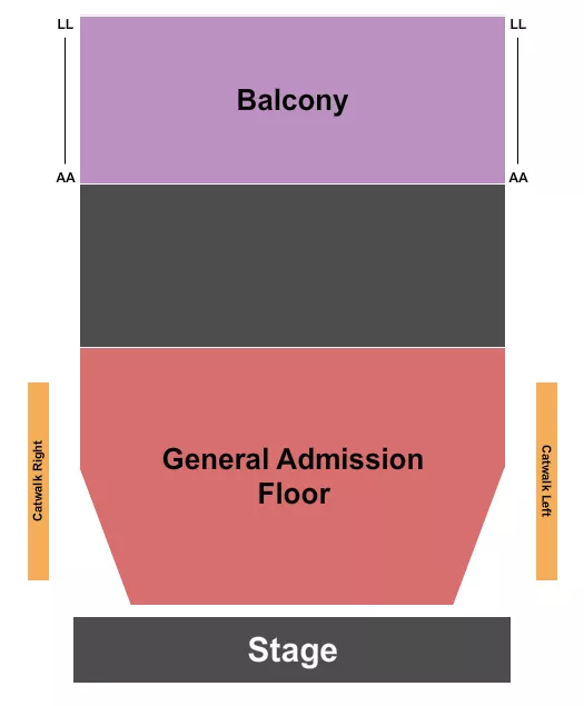 GA Floor & Balcony Seating Map