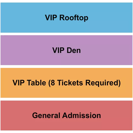 seating chart for The Gaslight Social - GA/Table/Den/Rooftop - eventticketscenter.com