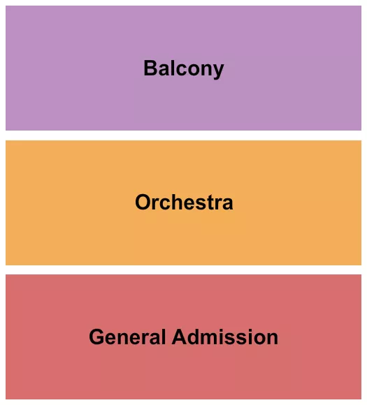 seating chart for The George Theater - GA/Orch/Balc - eventticketscenter.com