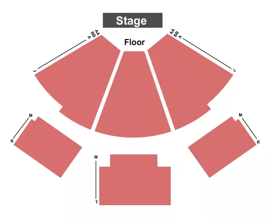 seating chart for The Georgian Theatre - ON - End Stage - eventticketscenter.com