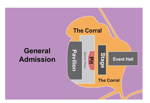seating chart for The Goat Ranch - GA / The Corral - eventticketscenter.com