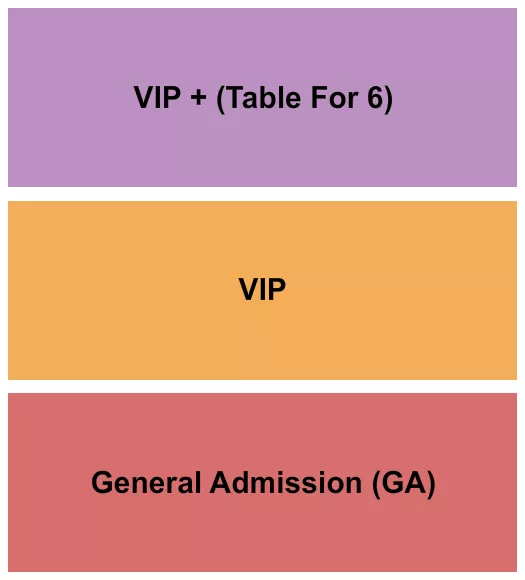 seating chart for The Grain Drafthouse - GA/VIP/VIP + - eventticketscenter.com