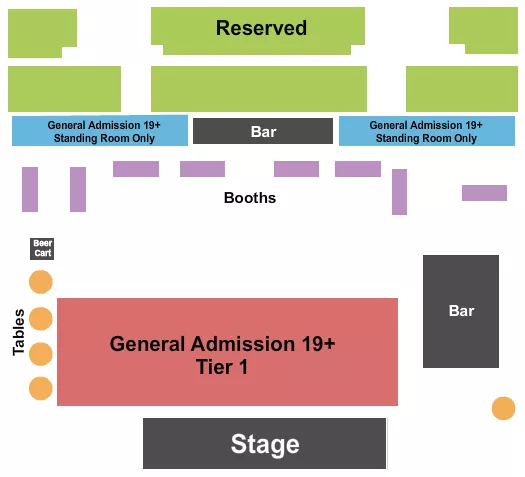 seating chart for The Grand - Sudbury - Endstage GA Floor - eventticketscenter.com