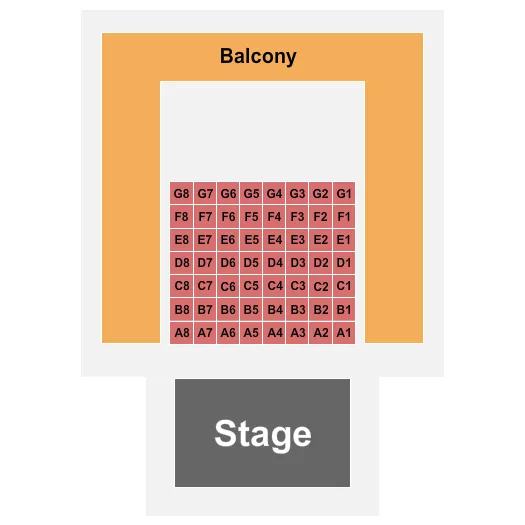 seating chart for The Grand Ballroom At Manhattan Center Studios - Endstage Tables - eventticketscenter.com