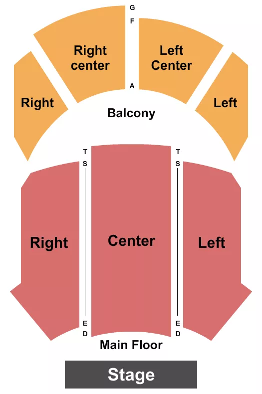 seating chart for The Grand Opera House - IA - Endstage - eventticketscenter.com