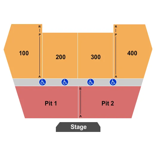 seating chart for The Grand Theater - CA - Endstage - eventticketscenter.com