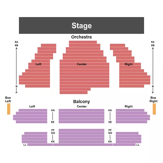 seating chart for The Grand Theatre - London - End Stage - eventticketscenter.com