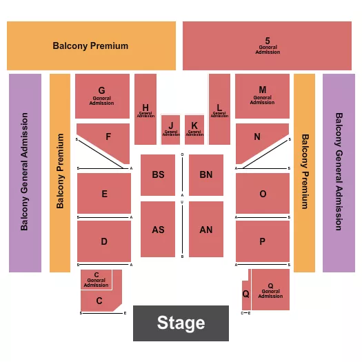 seating chart for The Great Auditorium - Endstage 3 - eventticketscenter.com