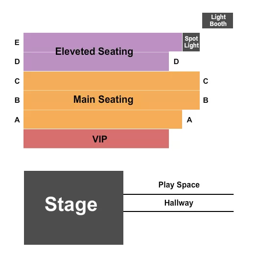 seating chart for The Greenhouse Cabaret - Endstage - eventticketscenter.com