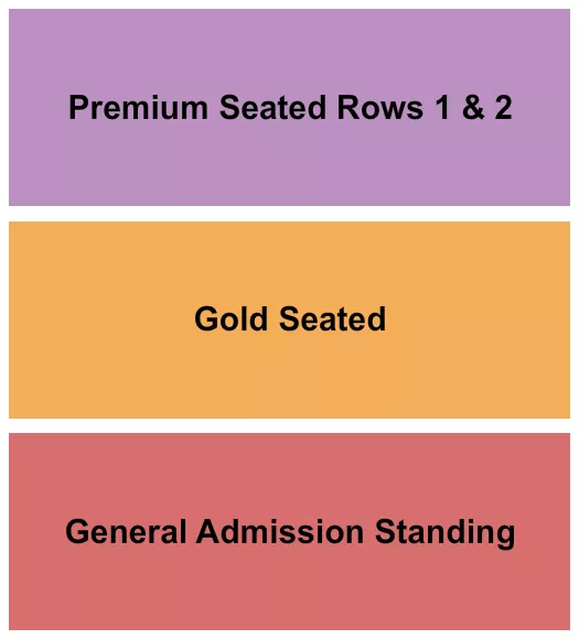 seating chart for The Groove Music Hall - Dominion Raceway & Entertainment - GA/Gold Seated/Premium - eventticketscenter.com