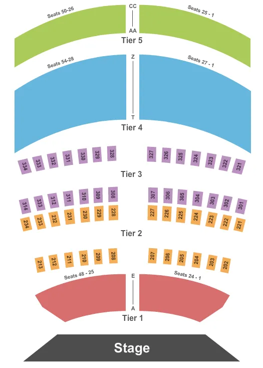 seating chart for City National Grove of Anaheim - Chart G1 - eventticketscenter.com