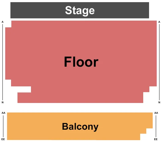 seating chart for The Hafen Theatre at Tuacahn - Endstage 2 - eventticketscenter.com