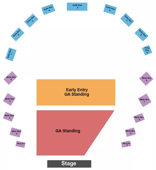 seating chart for The Hall at Maryland Live - Endstage GA Standing - eventticketscenter.com