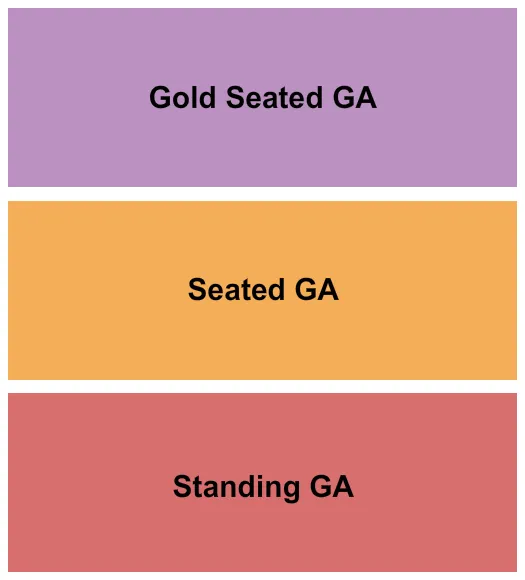 seating chart for The Hamilton - Gold Seated/Seated/Standing - eventticketscenter.com