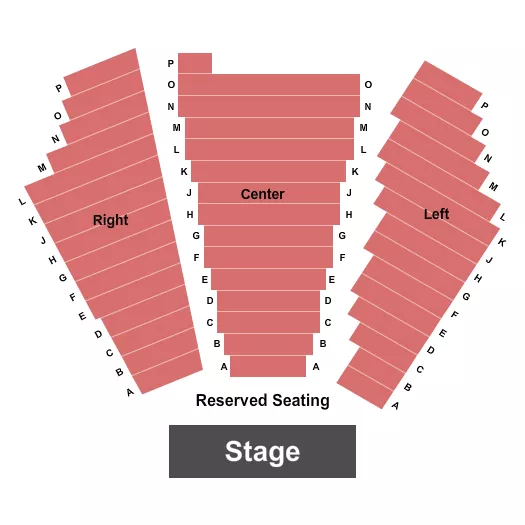 seating chart for The Harrell Performing Arts Theater - Endstage - eventticketscenter.com