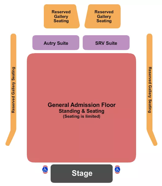 seating chart for The Heights - GA Floor - Resv Gallery - eventticketscenter.com