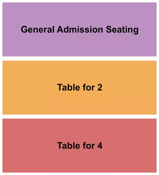 seating chart for The Howlin Wolf - GA & Tables - eventticketscenter.com