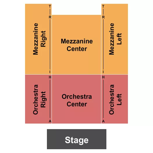 seating chart for The Iao Theater - Endstage - eventticketscenter.com