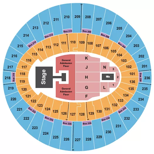 seating chart for The Kia Forum - Demi Lovato - eventticketscenter.com