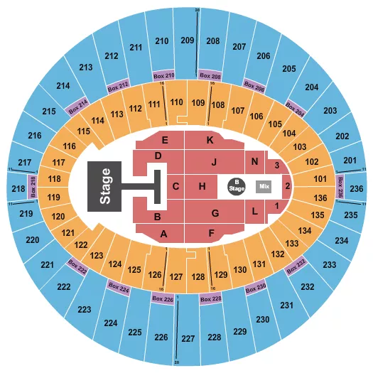 seating chart for The Kia Forum - Disney Descendants - eventticketscenter.com