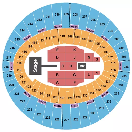 seating chart for The Kia Forum - Druski - eventticketscenter.com