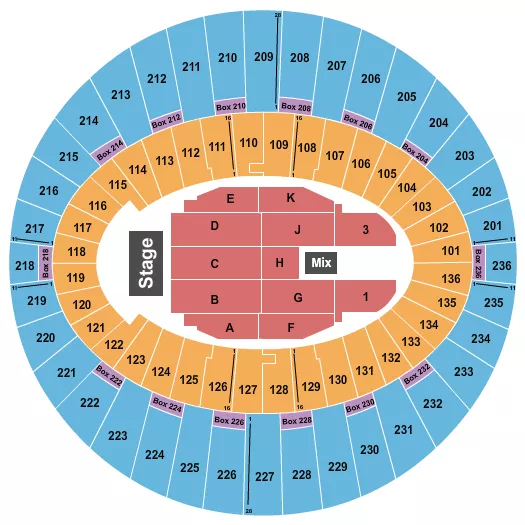 seating chart for The Kia Forum - Endstage 6 - eventticketscenter.com