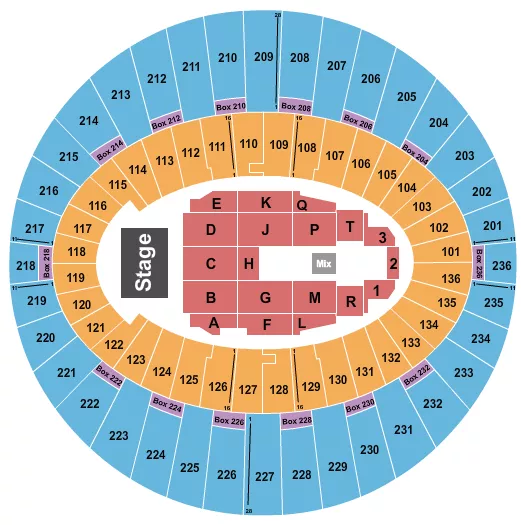 seating chart for The Kia Forum - Endstage 9 - eventticketscenter.com