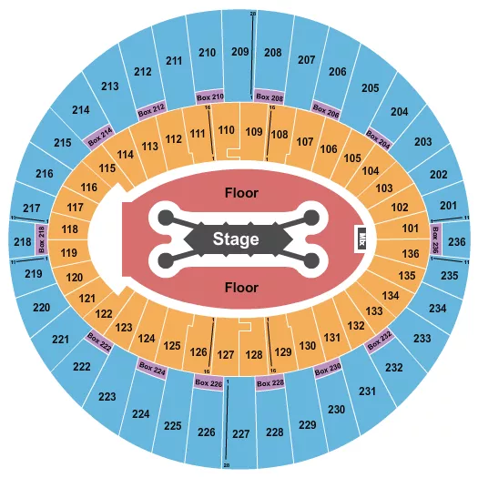 seating chart for The Kia Forum - Feid - eventticketscenter.com