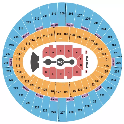 seating chart for The Kia Forum - Gracie Abrams 2 - eventticketscenter.com