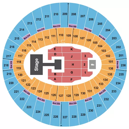 seating chart for The Kia Forum - Itzy - eventticketscenter.com
