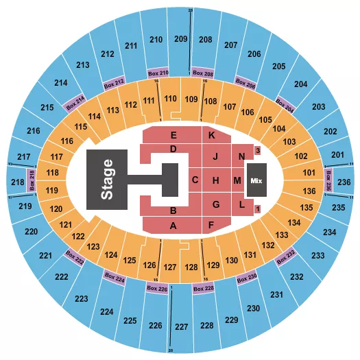 seating chart for The Kia Forum - Ive - eventticketscenter.com