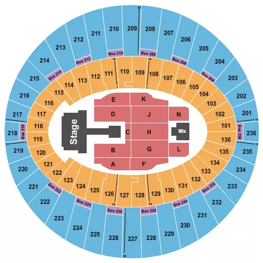 seating chart for The Kia Forum - JJ Lin - eventticketscenter.com