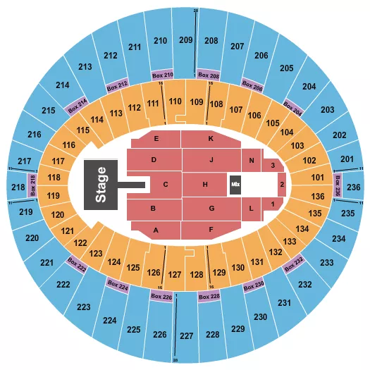seating chart for The Kia Forum - Jessie Reyes - eventticketscenter.com