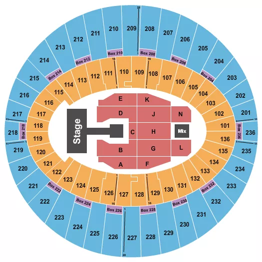 seating chart for The Kia Forum - Kenshi Yonezu - eventticketscenter.com