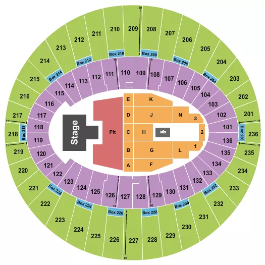 seating chart for The Kia Forum - Lizzy McAlpine - eventticketscenter.com