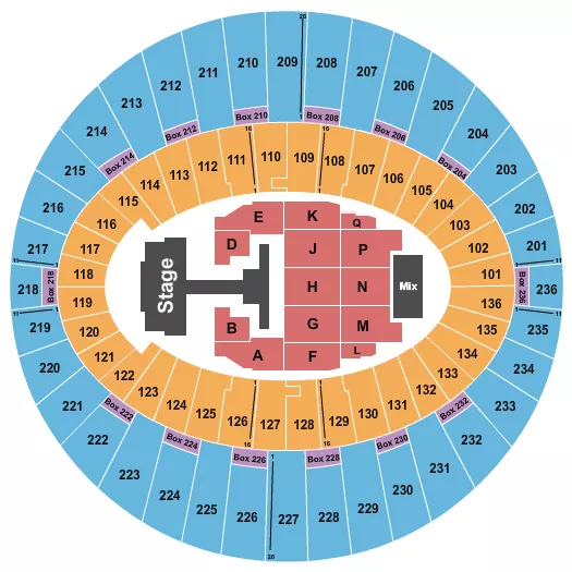 seating chart for The Kia Forum - Monsta X - eventticketscenter.com