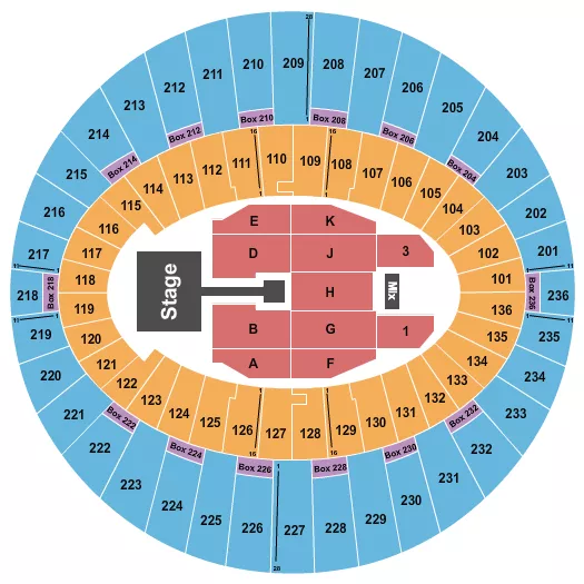 seating chart for The Kia Forum - Nicki Minaj - eventticketscenter.com