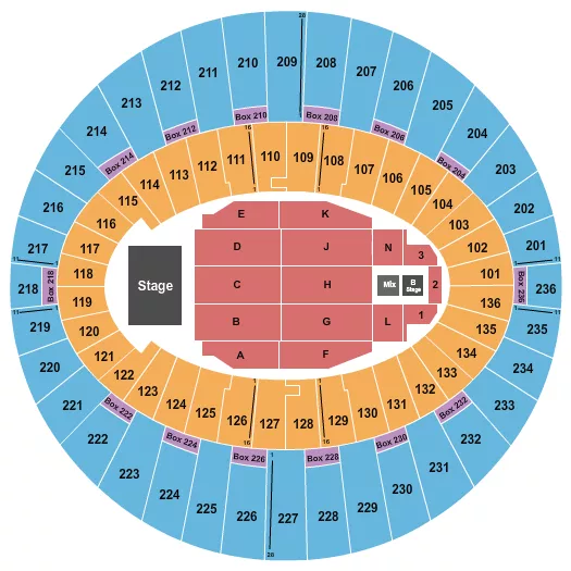 seating chart for The Kia Forum - Pentatonix - eventticketscenter.com