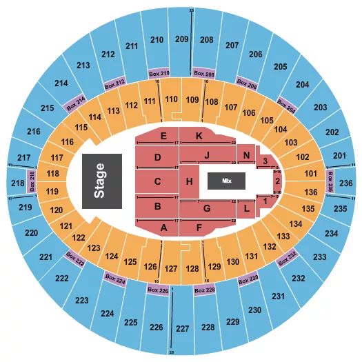 seating chart for The Kia Forum - Rawayana - eventticketscenter.com